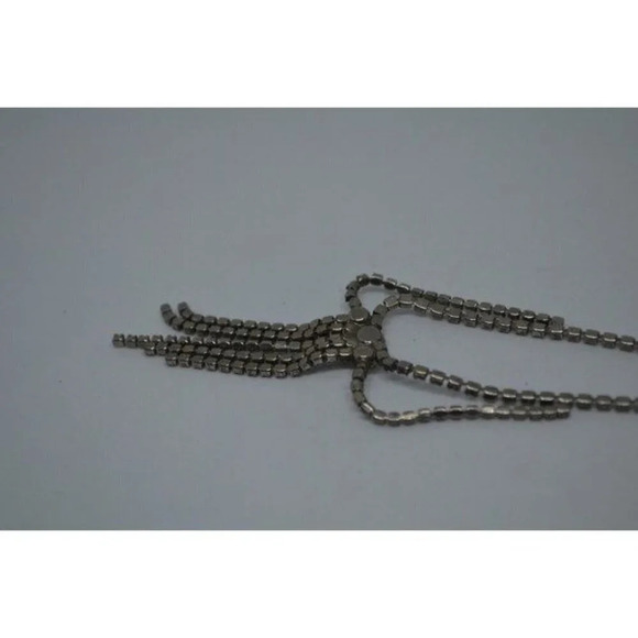 Clear Rhinestone Necklace Vintage - Picture 7 of 7